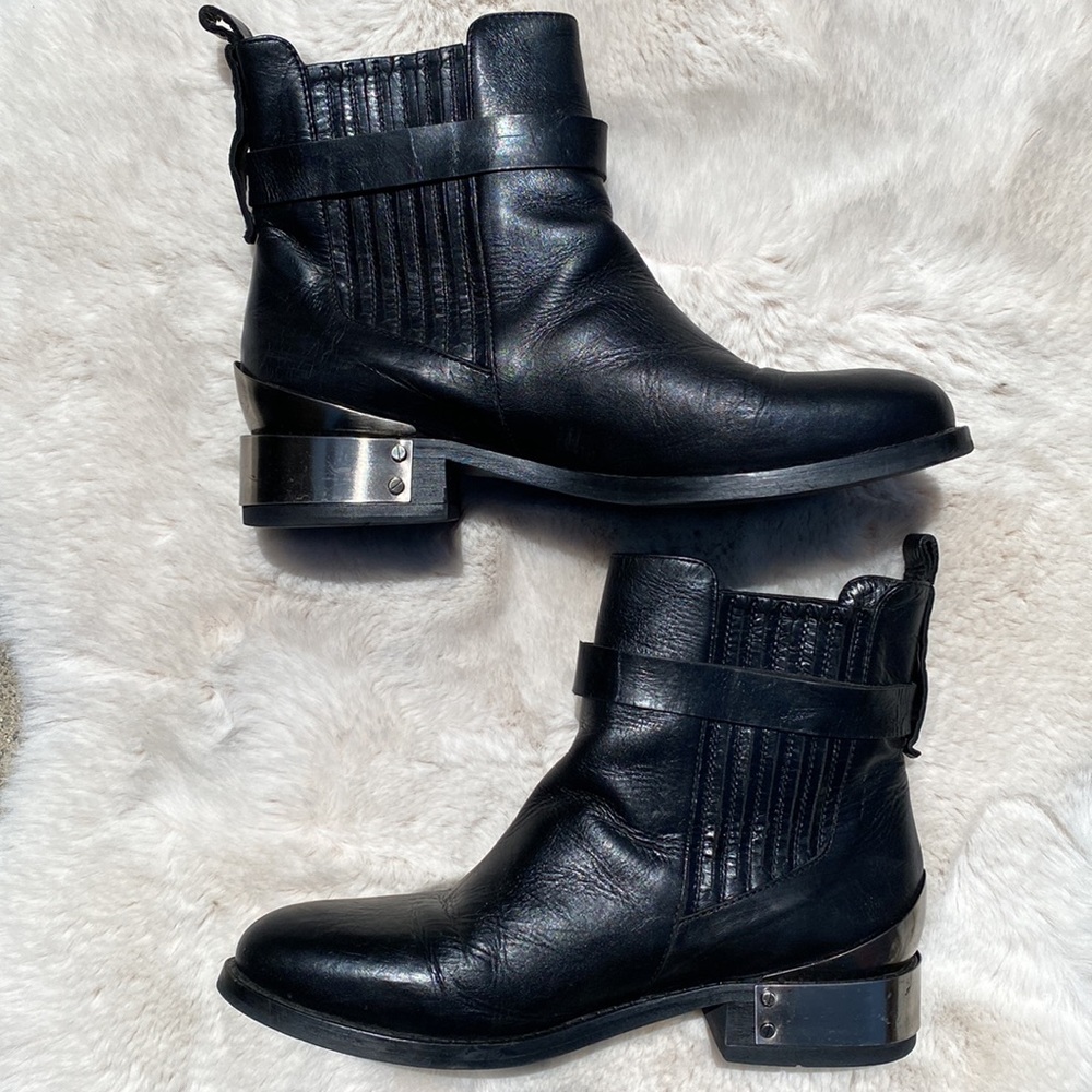 TopShop Premium Leather Boots with Metal Hardware